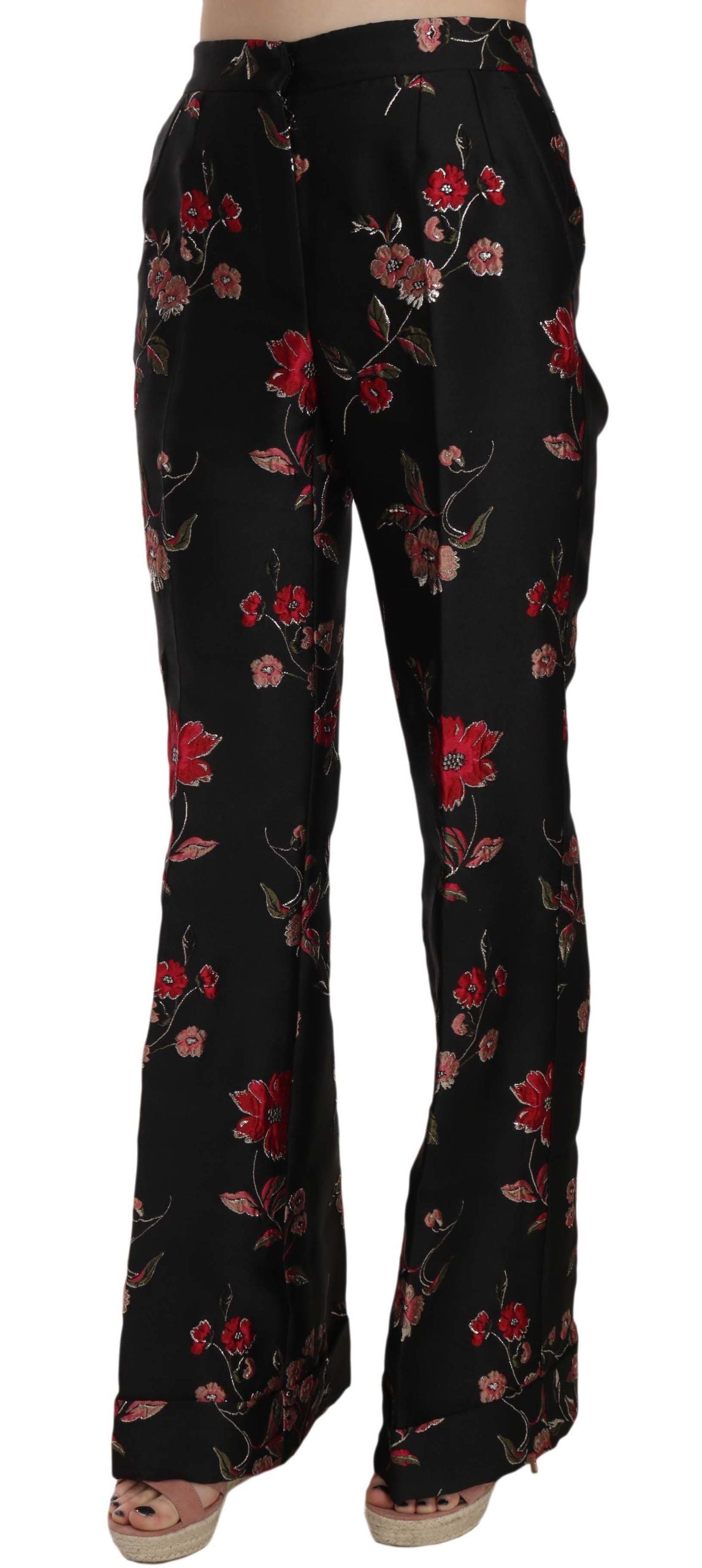 Dolce & Gabbana Pantaloni eleganti con stampa floreale