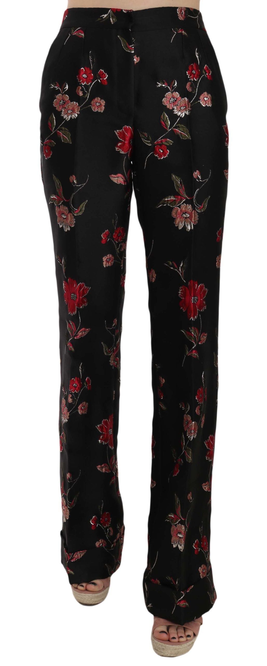 Dolce & Gabbana Pantaloni eleganti con stampa floreale