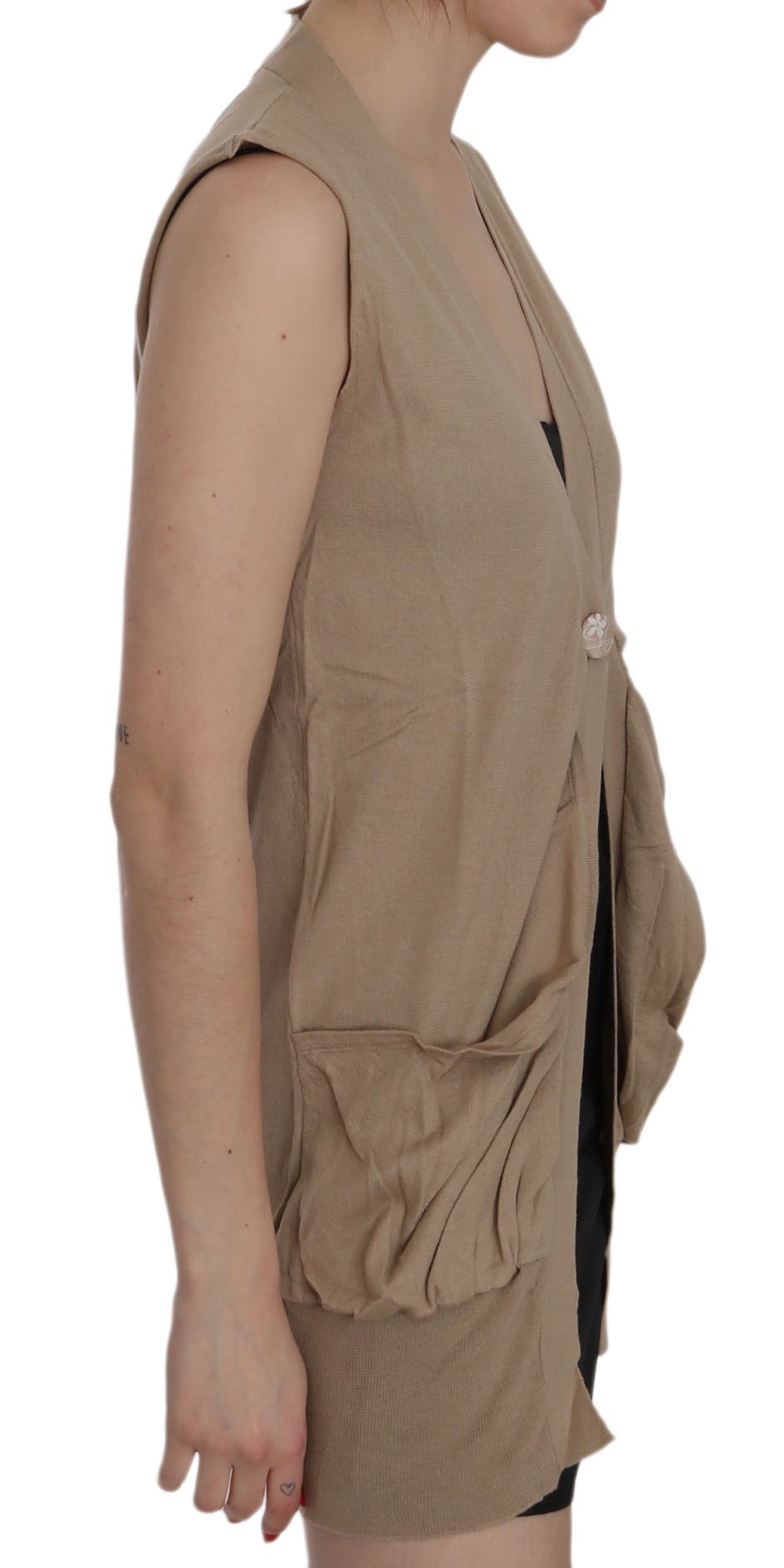 PINK MEMORIES Elegante gilet senza maniche in cotone