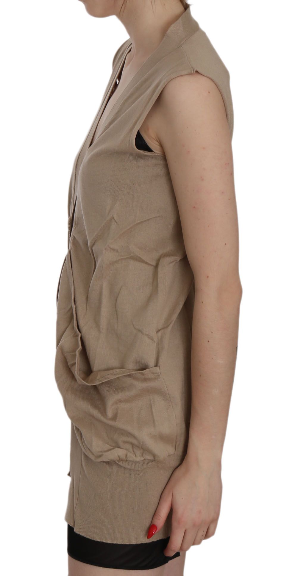 PINK MEMORIES Elegante gilet senza maniche in cotone