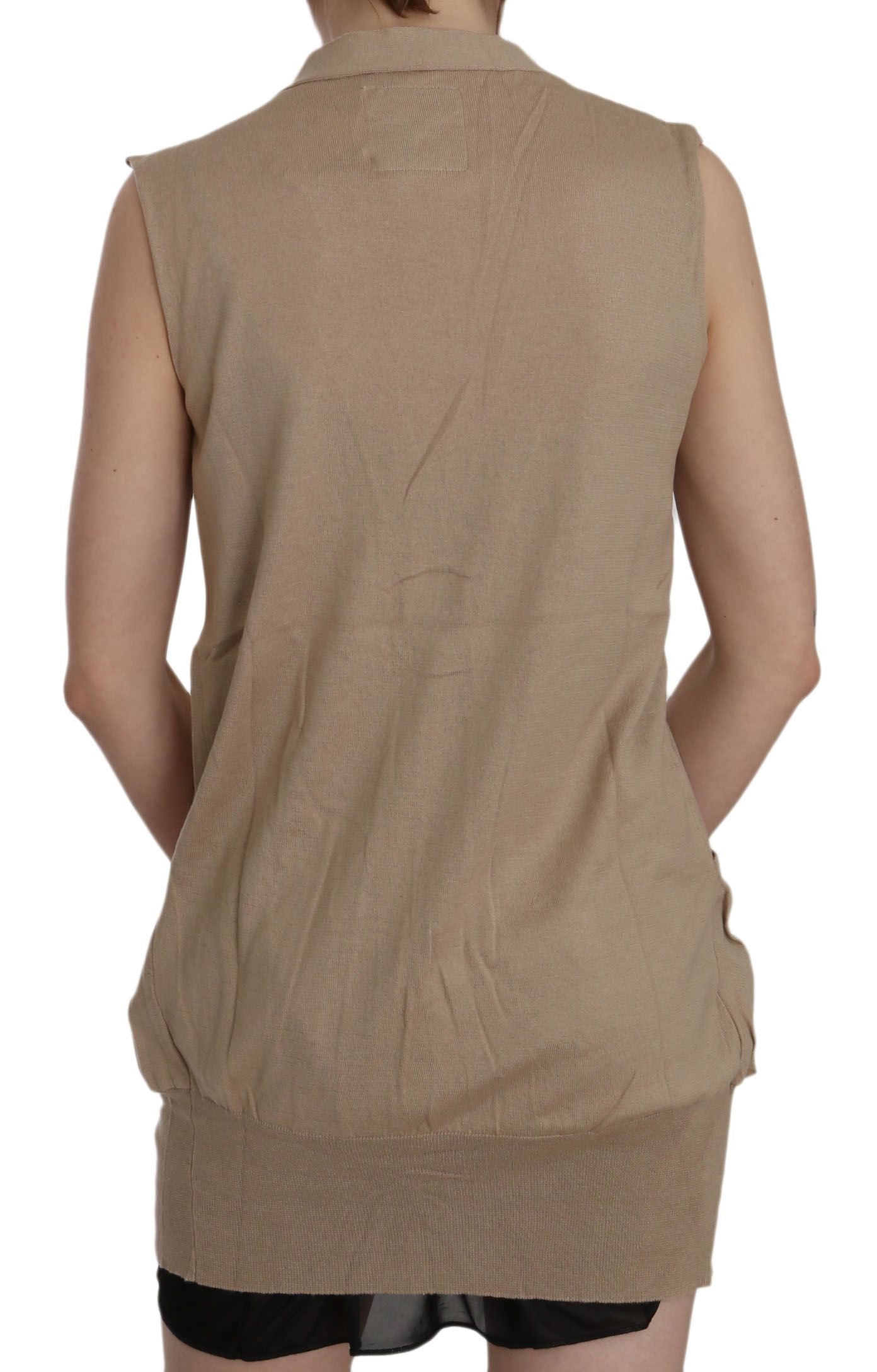 PINK MEMORIES Elegante gilet senza maniche in cotone