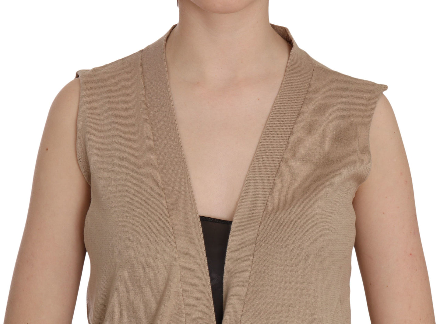 PINK MEMORIES Elegante gilet senza maniche in cotone