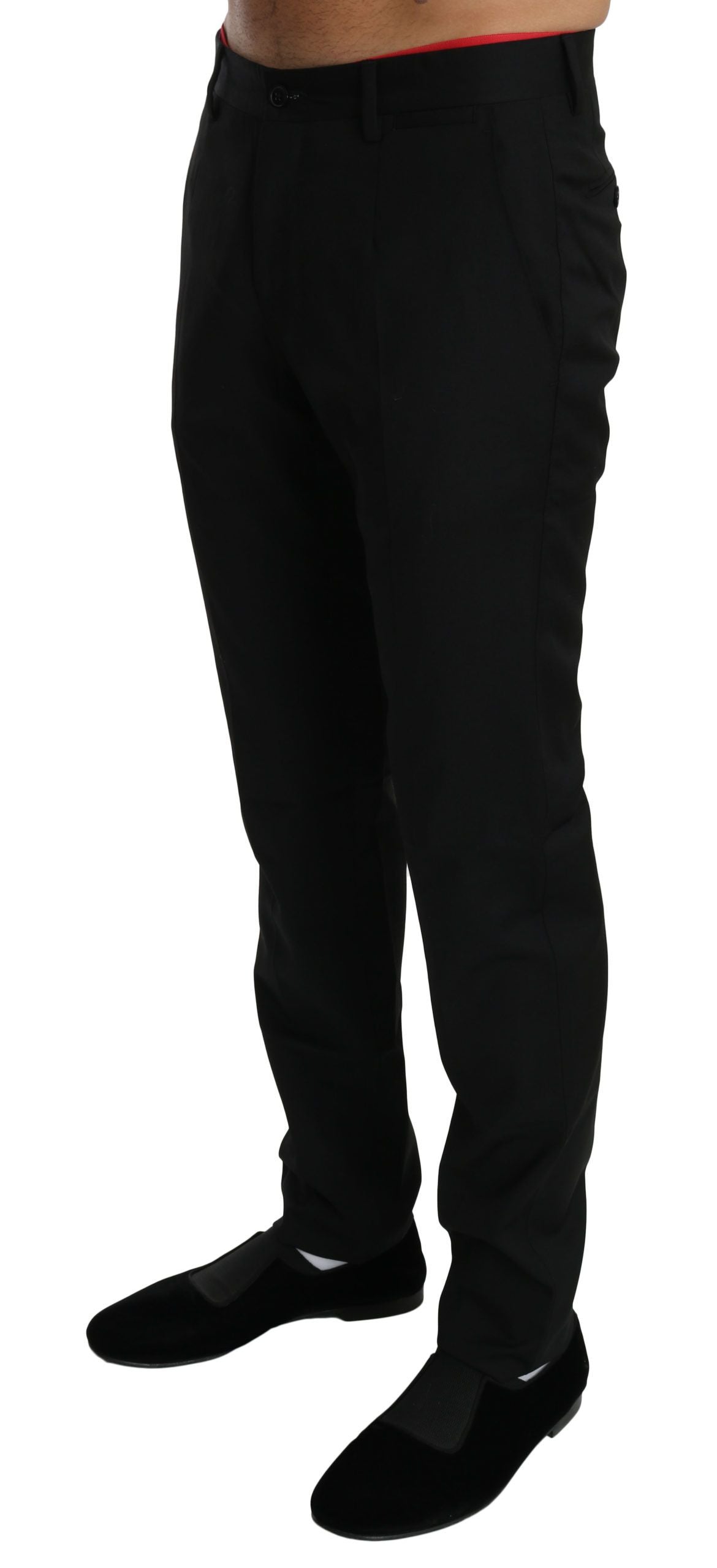 Dolce & Gabbana Pantaloni eleganti in lana nera