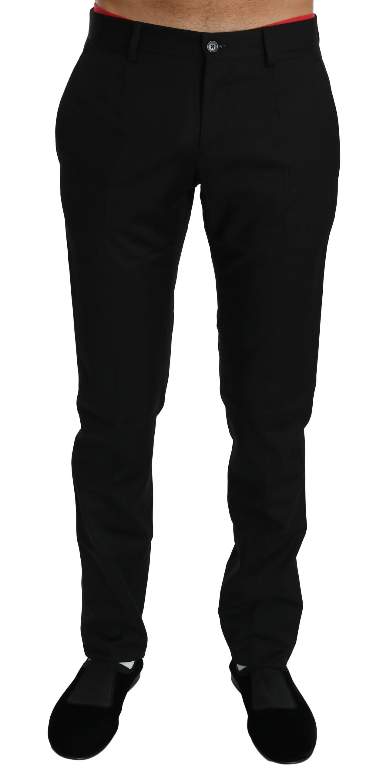 Dolce & Gabbana Pantaloni eleganti in lana nera