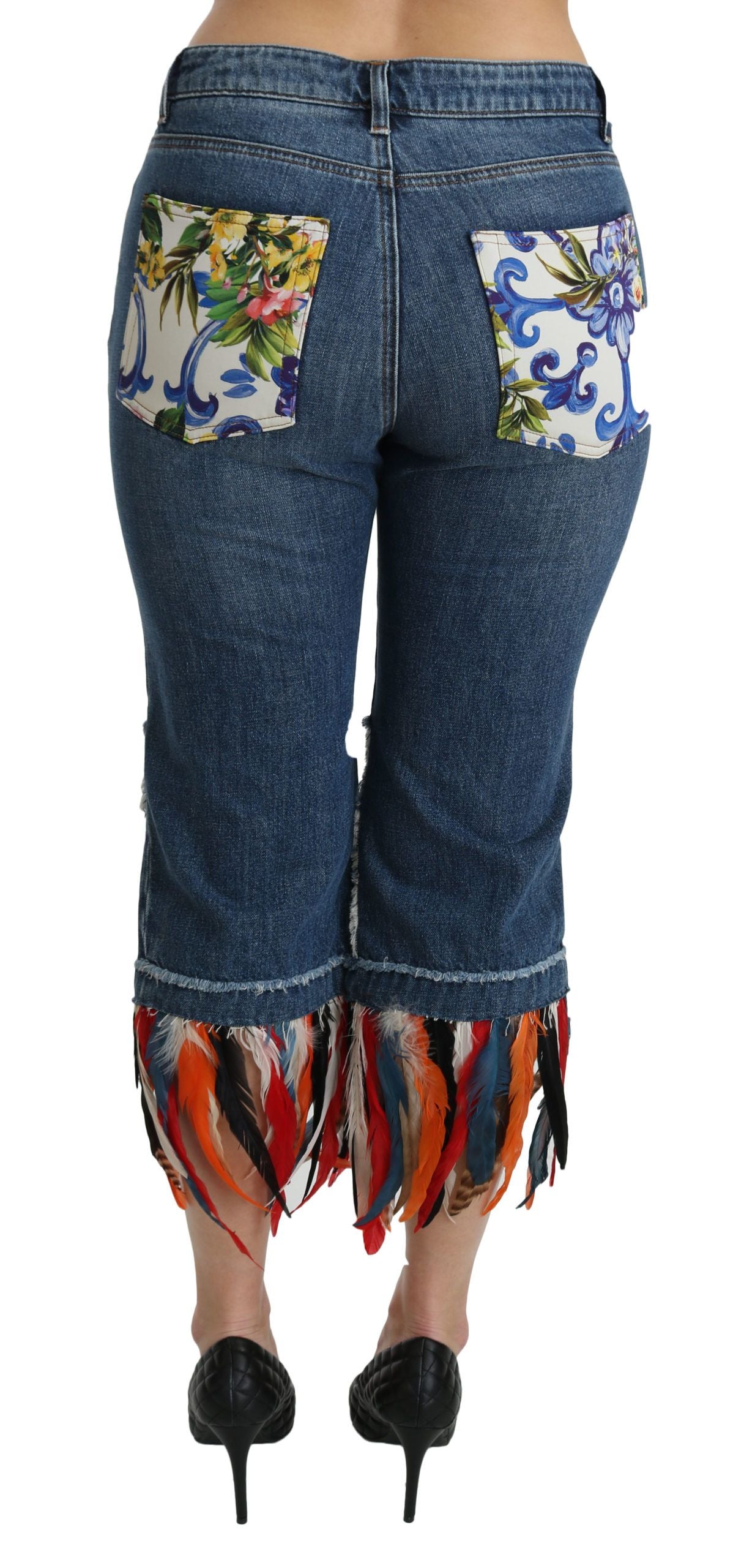 Jeans cropped chic a vita bassa Dolce & Gabbana