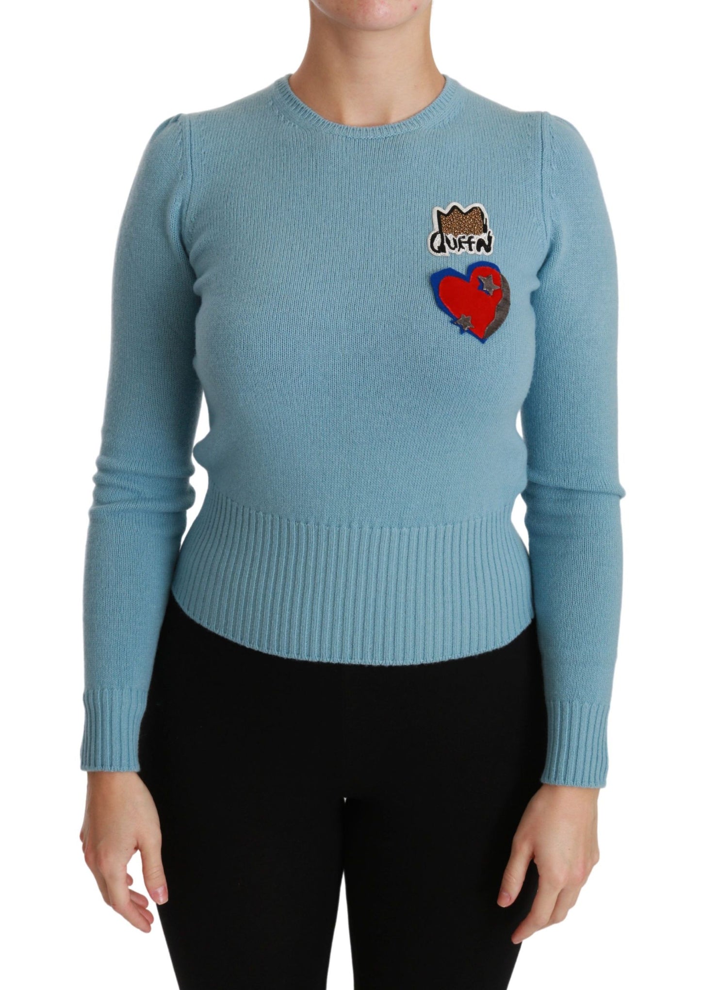 Dolce & Gabbana Maglione in lana con perline Queen Heart