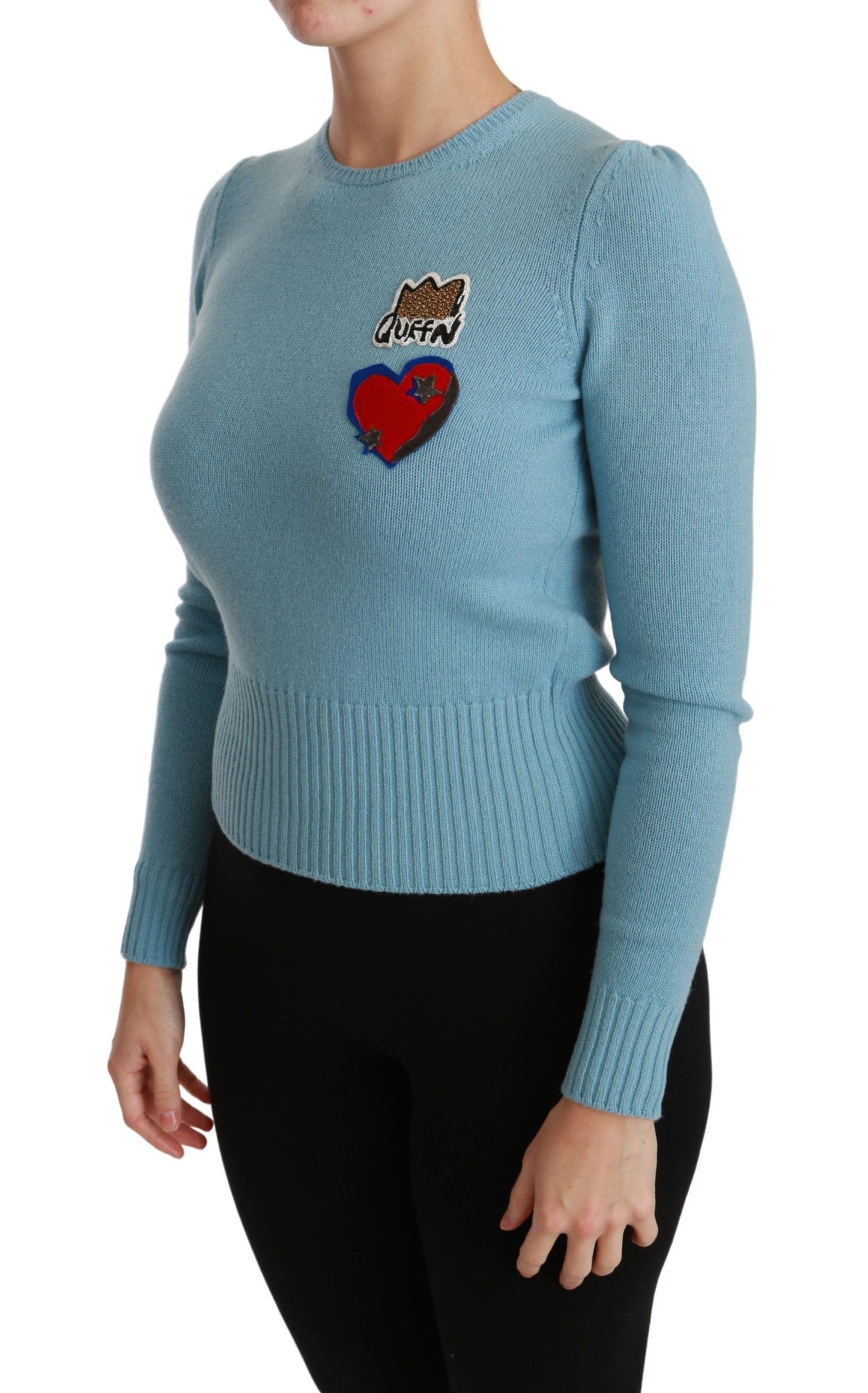 Dolce & Gabbana Maglione in lana con perline Queen Heart