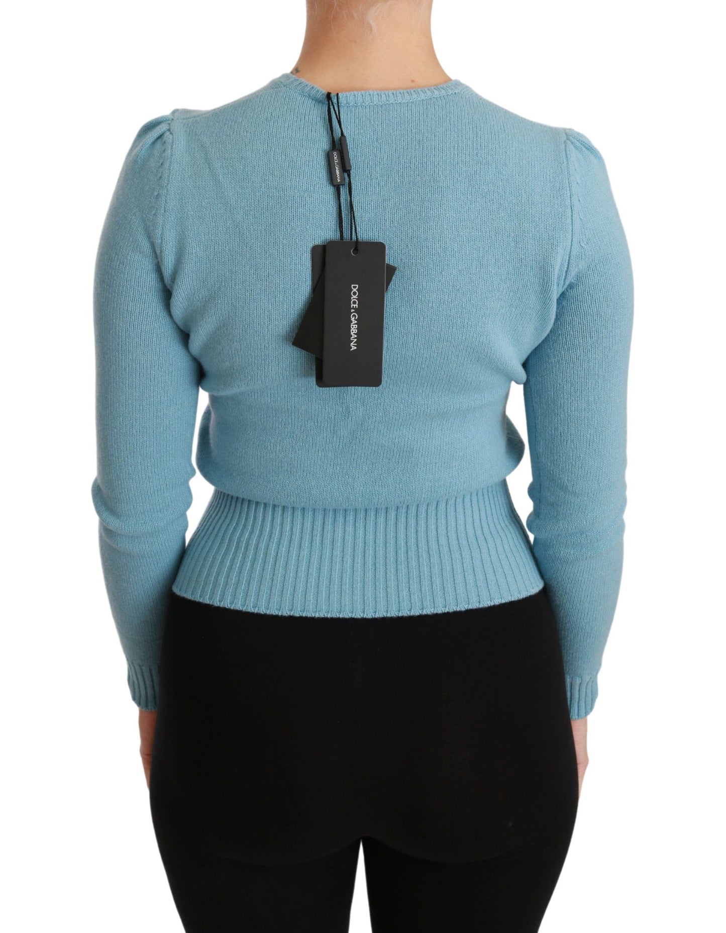 Dolce & Gabbana Maglione in lana con perline Queen Heart