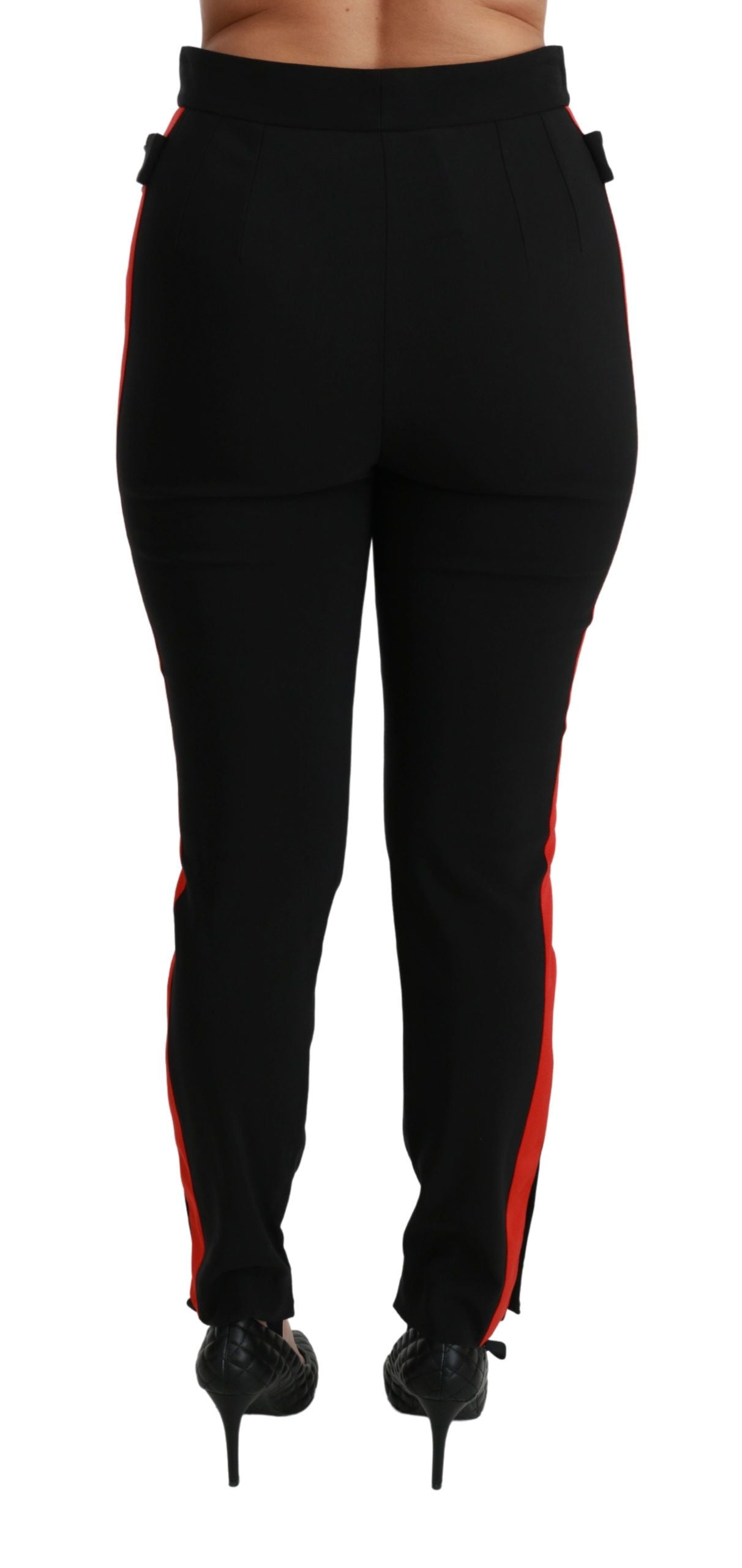 Pantaloni skinny a vita alta Dolce & Gabbana Chic in nero
