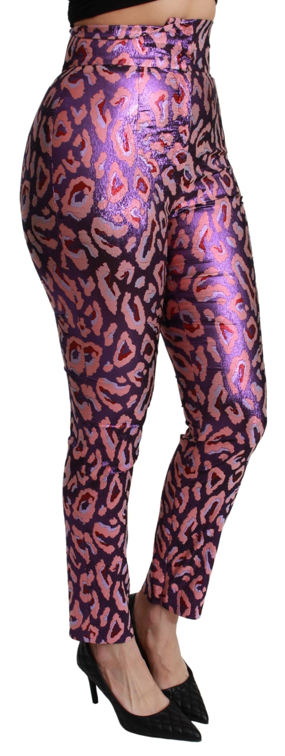Pantaloni cropped chic in misto seta a vita alta Dolce & Gabbana