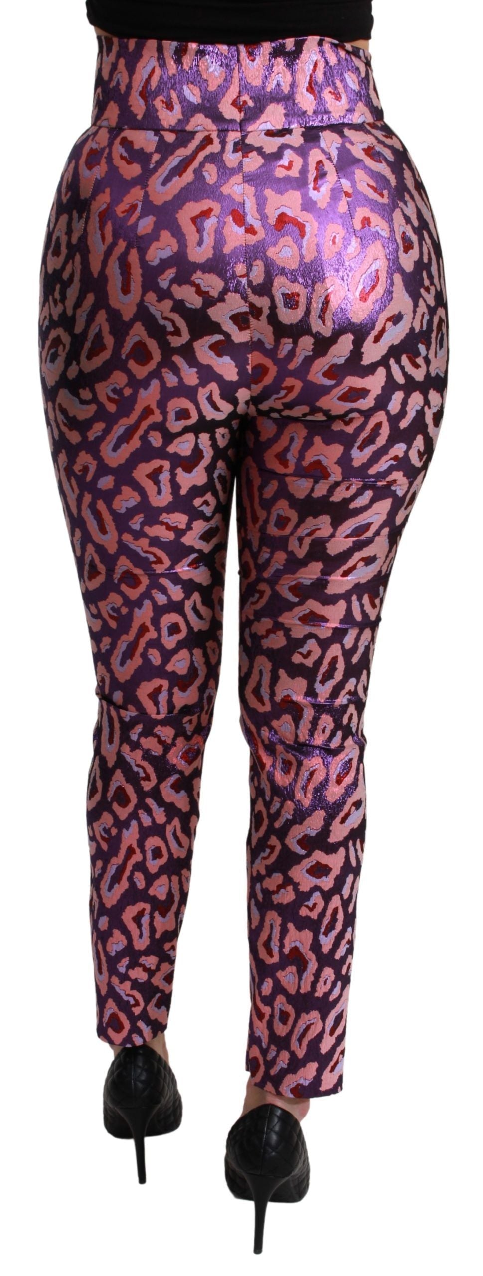 Pantaloni cropped chic in misto seta a vita alta Dolce & Gabbana