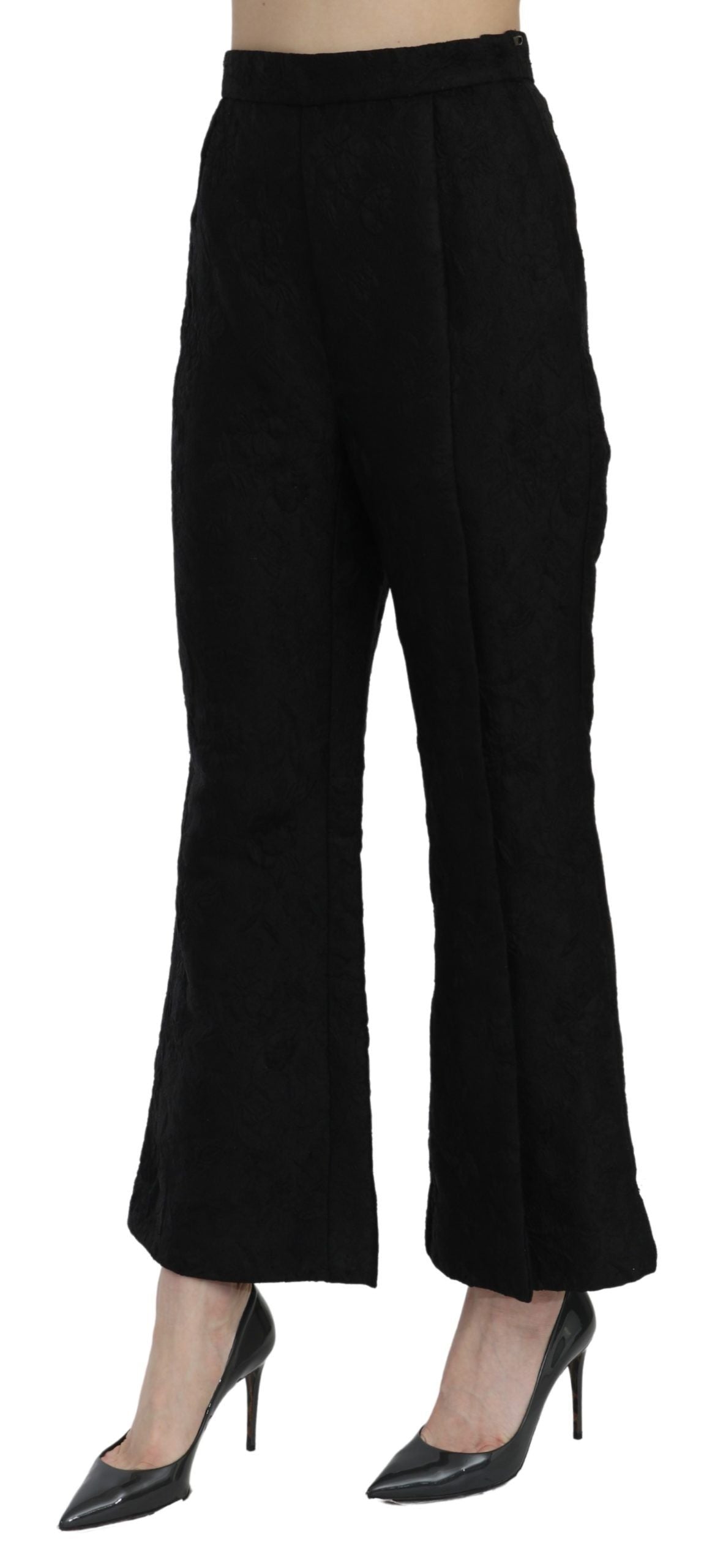 Pantaloni cropped svasati a vita alta Dolce & Gabbana Chic