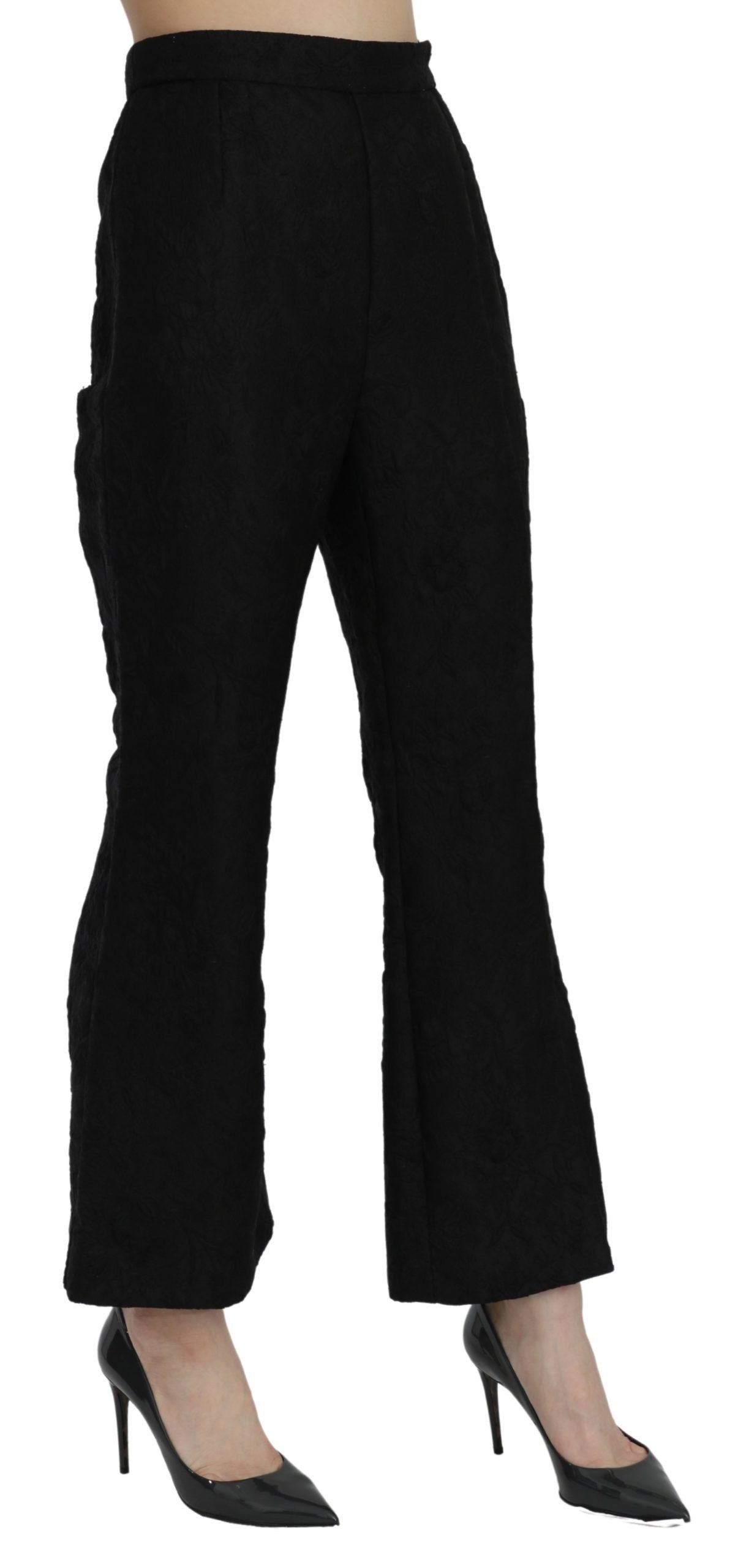 Pantaloni cropped svasati a vita alta Dolce & Gabbana Chic