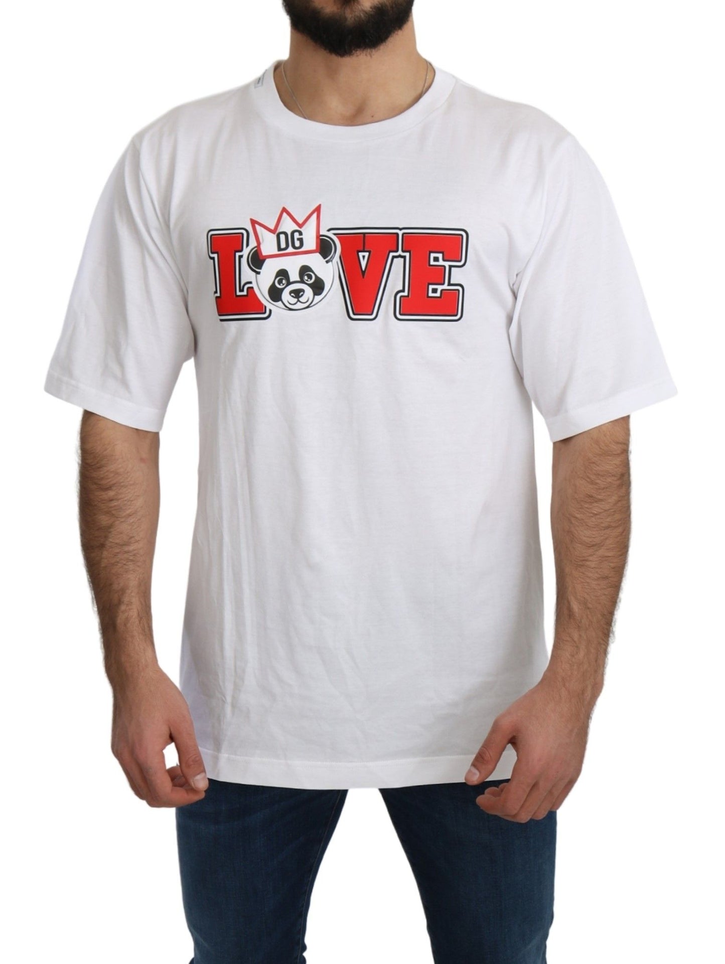 T-shirt girocollo slim fit Dolce & Gabbana Panda Love