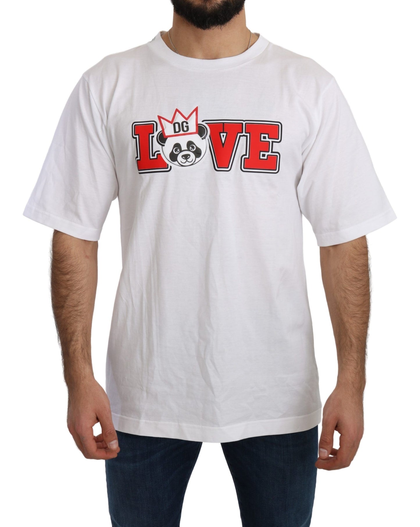 T-shirt girocollo slim fit Dolce & Gabbana Panda Love