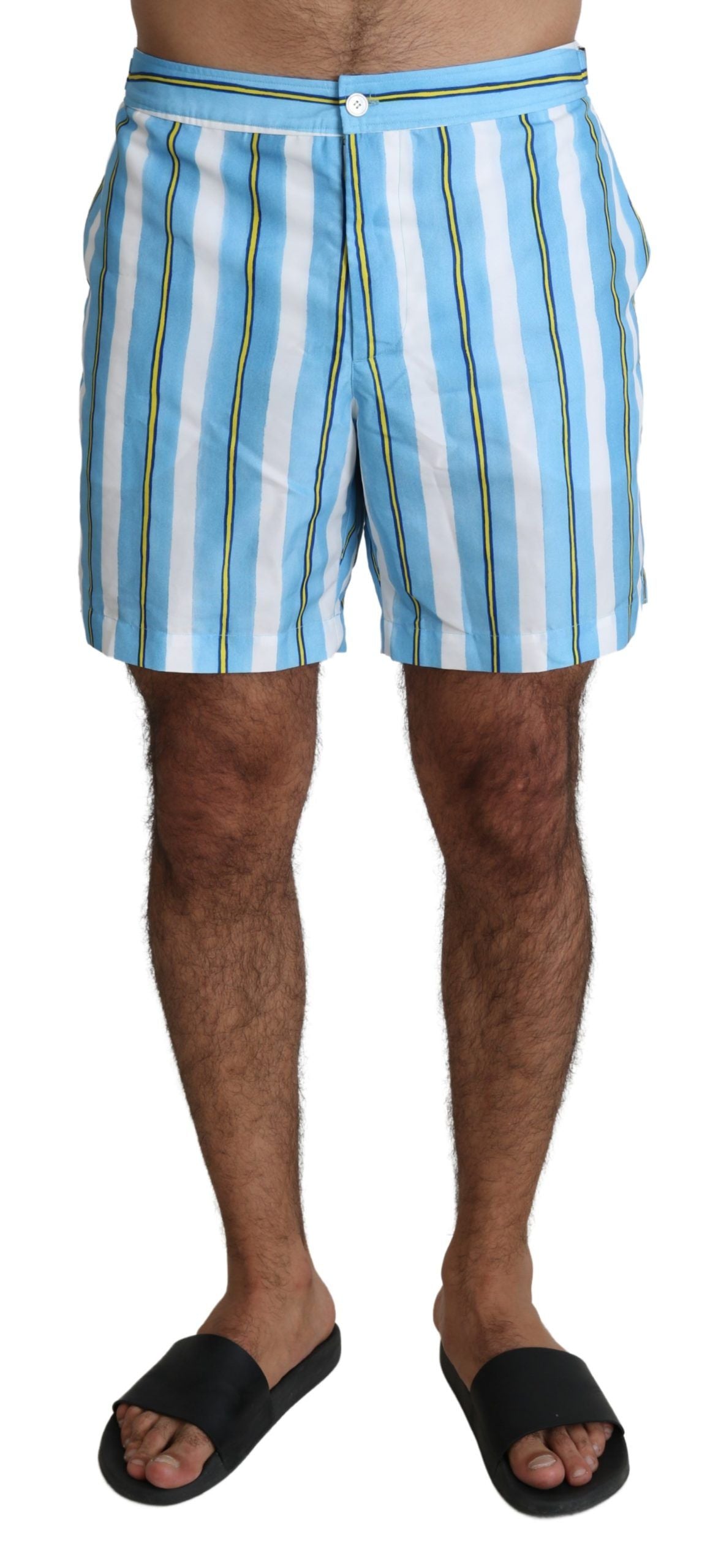 Pantaloncini da bagno eleganti a righe Dolce & Gabbana