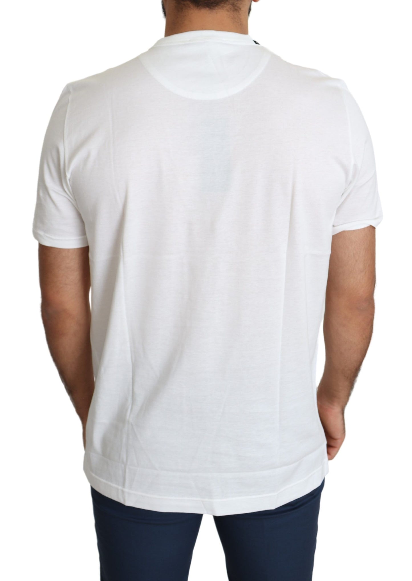 Dolce & Gabbana T-shirt girocollo con stampa romantici cuori
