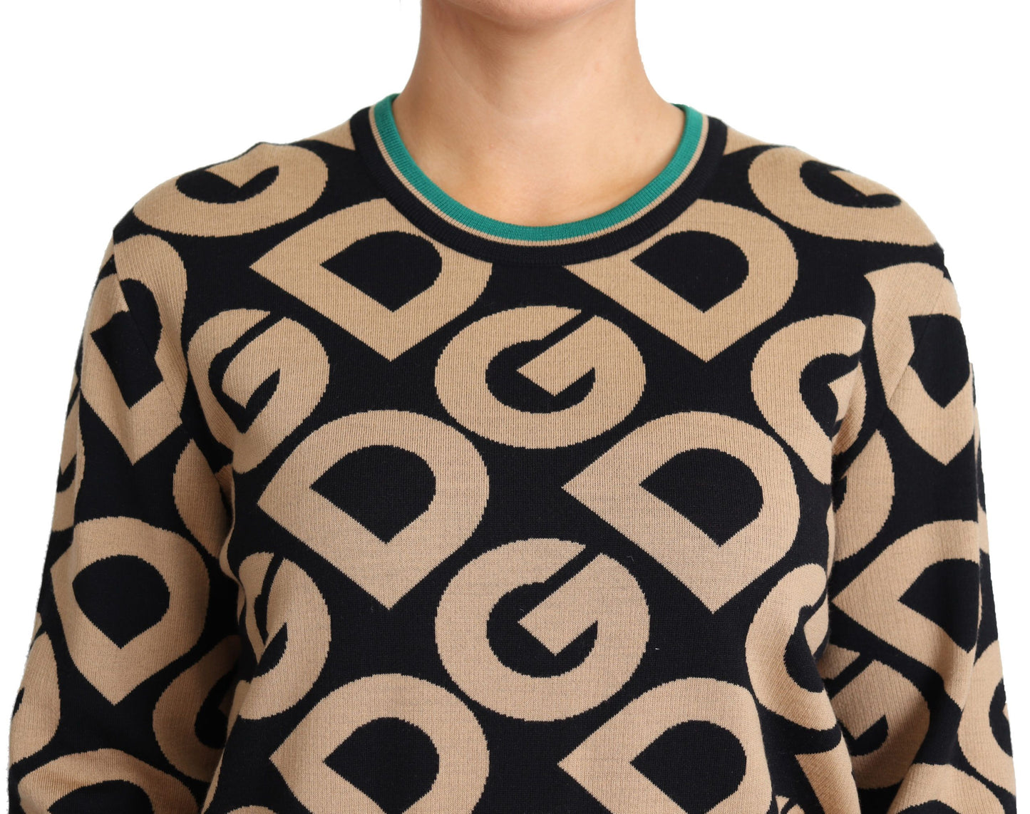 Dolce & Gabbana Maglione Elegante In Misto Lana Multicolor