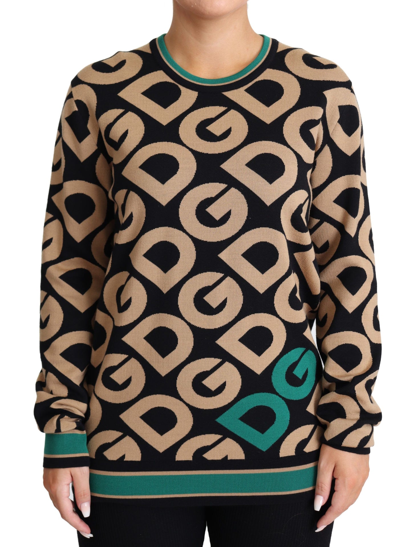 Dolce & Gabbana Maglione Elegante In Misto Lana Multicolor