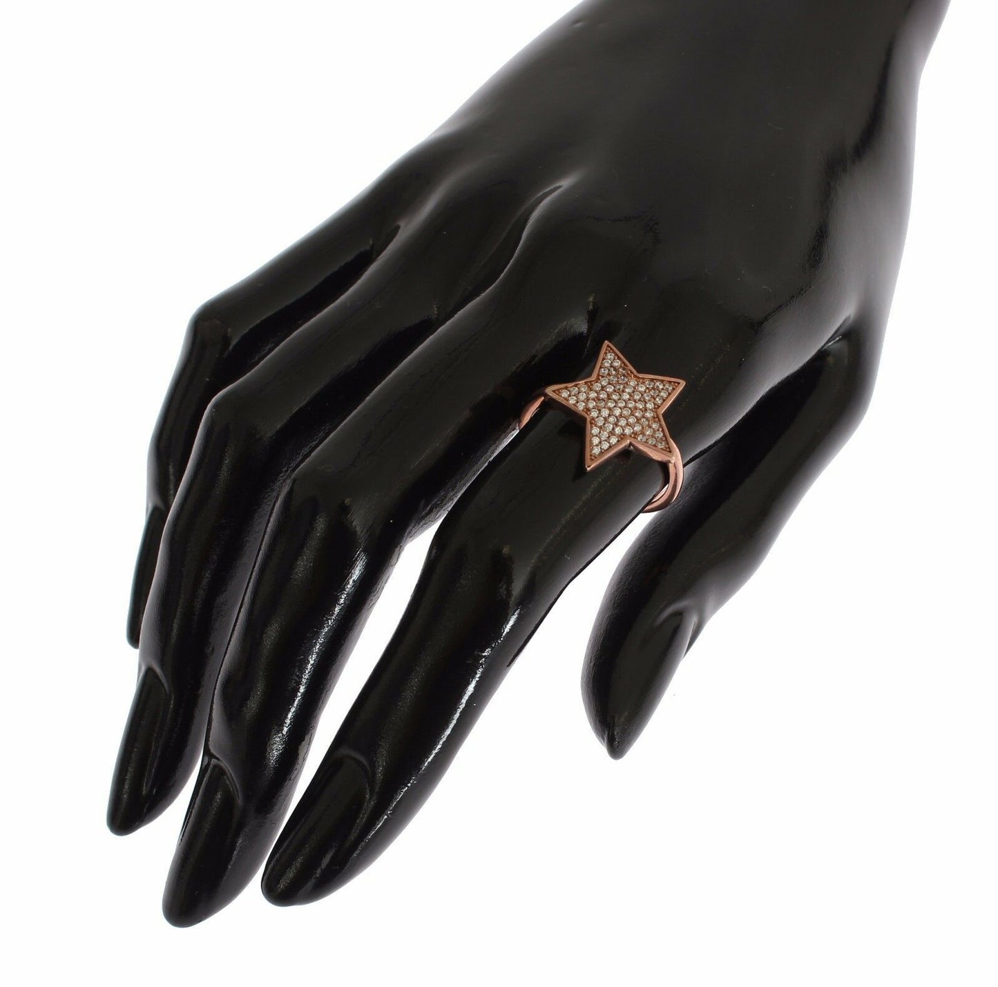Кольцо Nialaya Dazzling из стерлингового серебра с розовым золотом и CZ