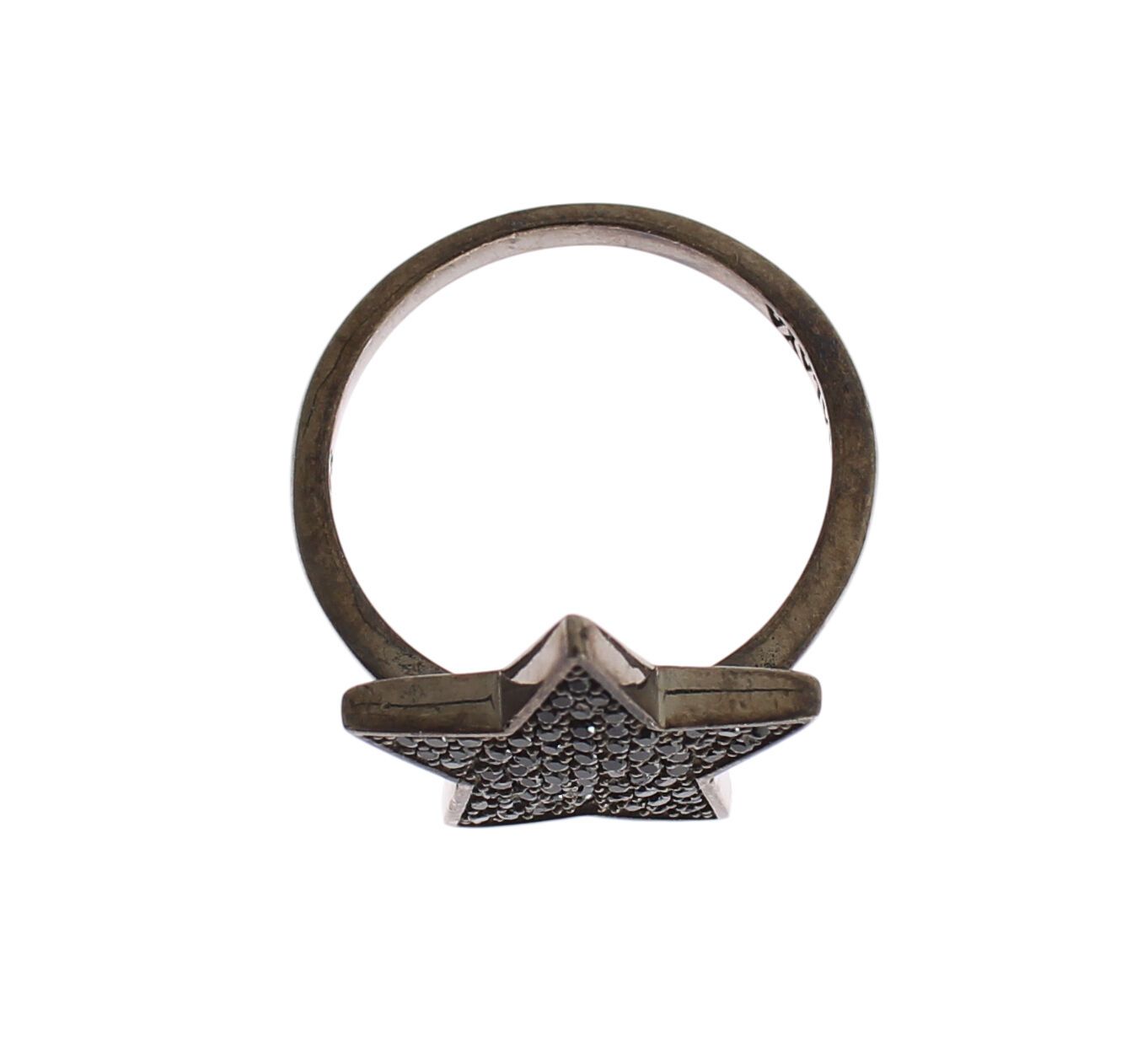 Nialaya squisito anello in cristallo CZ in argento sterling