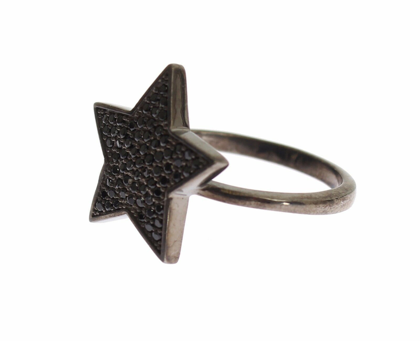 Nialaya squisito anello in cristallo CZ in argento sterling