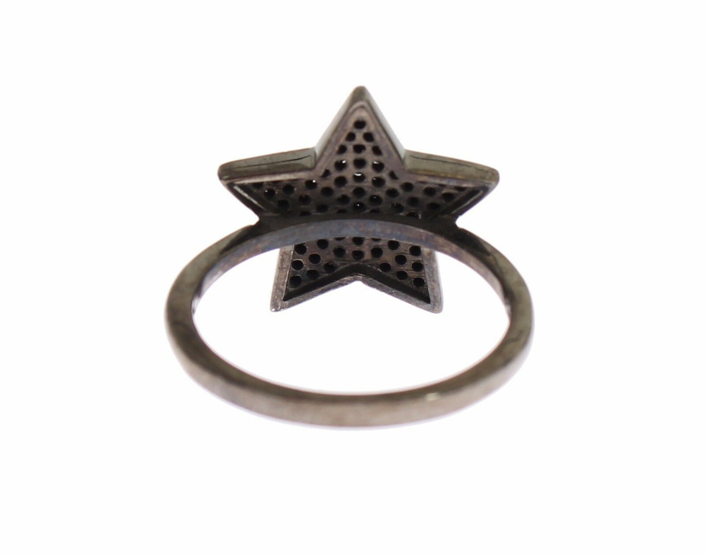 Nialaya squisito anello in cristallo CZ in argento sterling