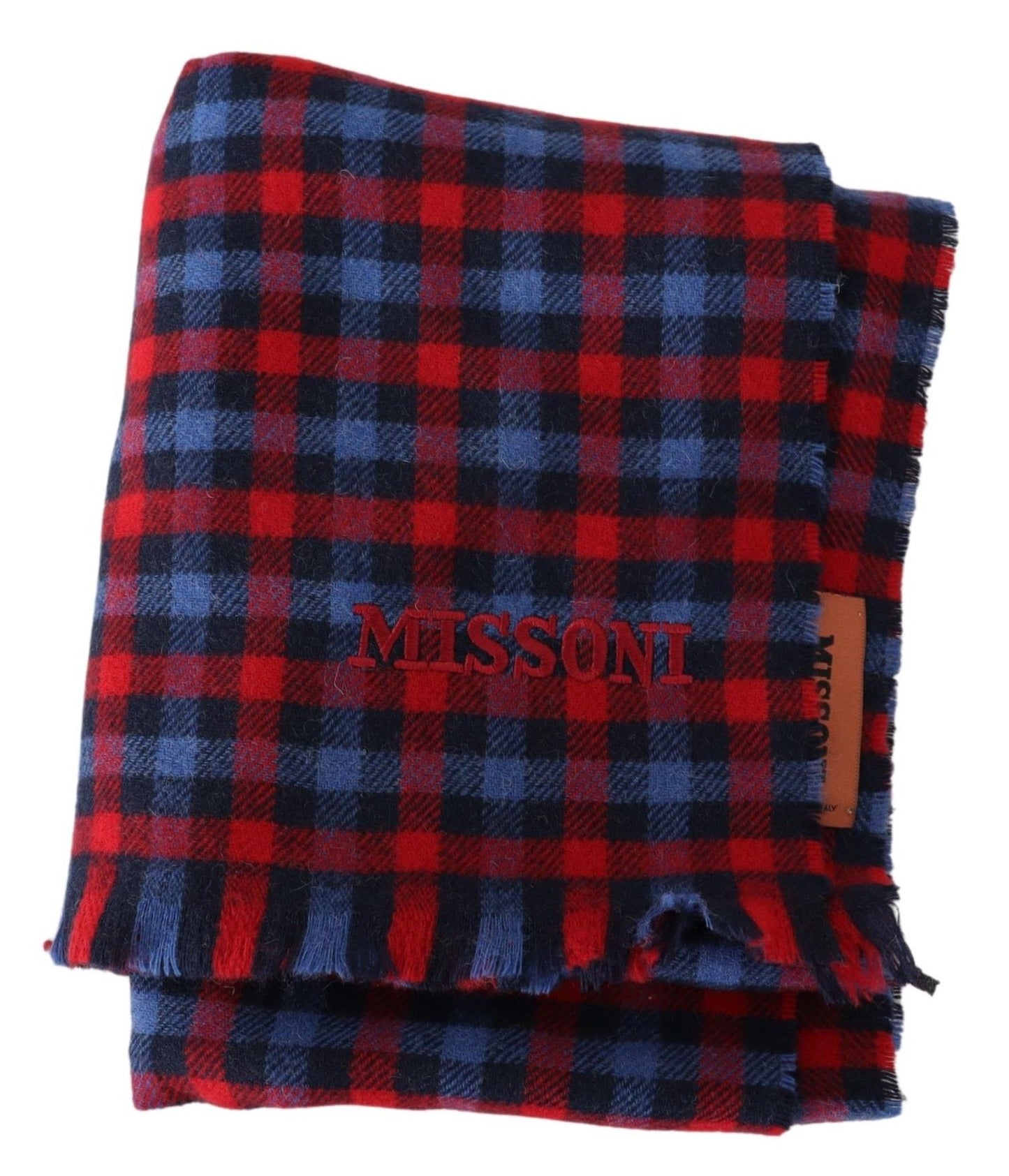 Sciarpa Missoni Chic in lana con motivo check e ricamo logo