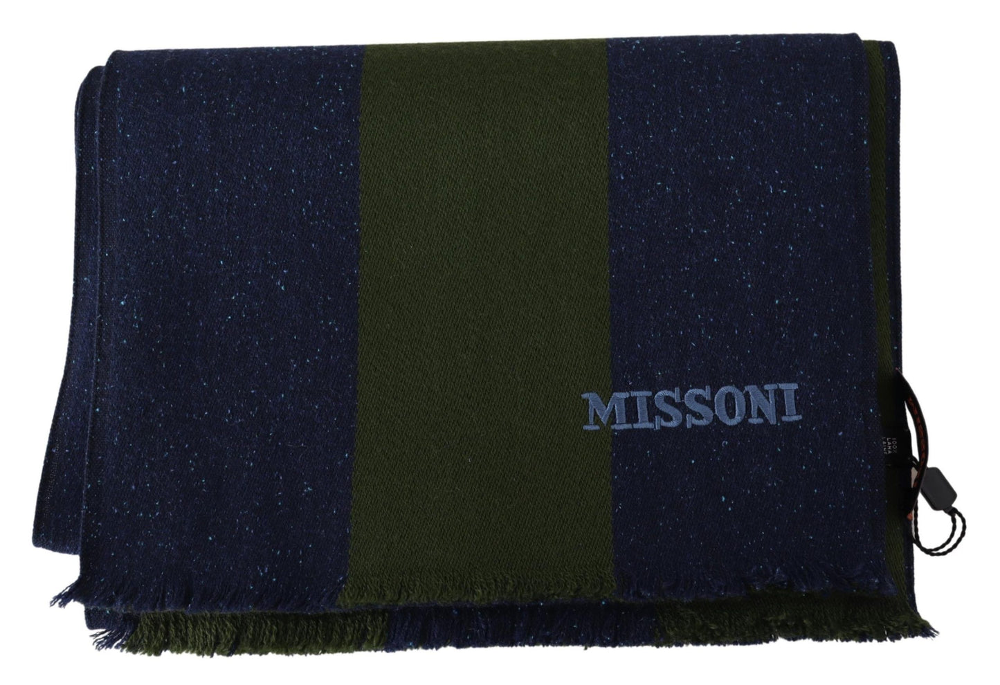 Sciarpa Missoni Authentic in lana con righe e ricamo logo