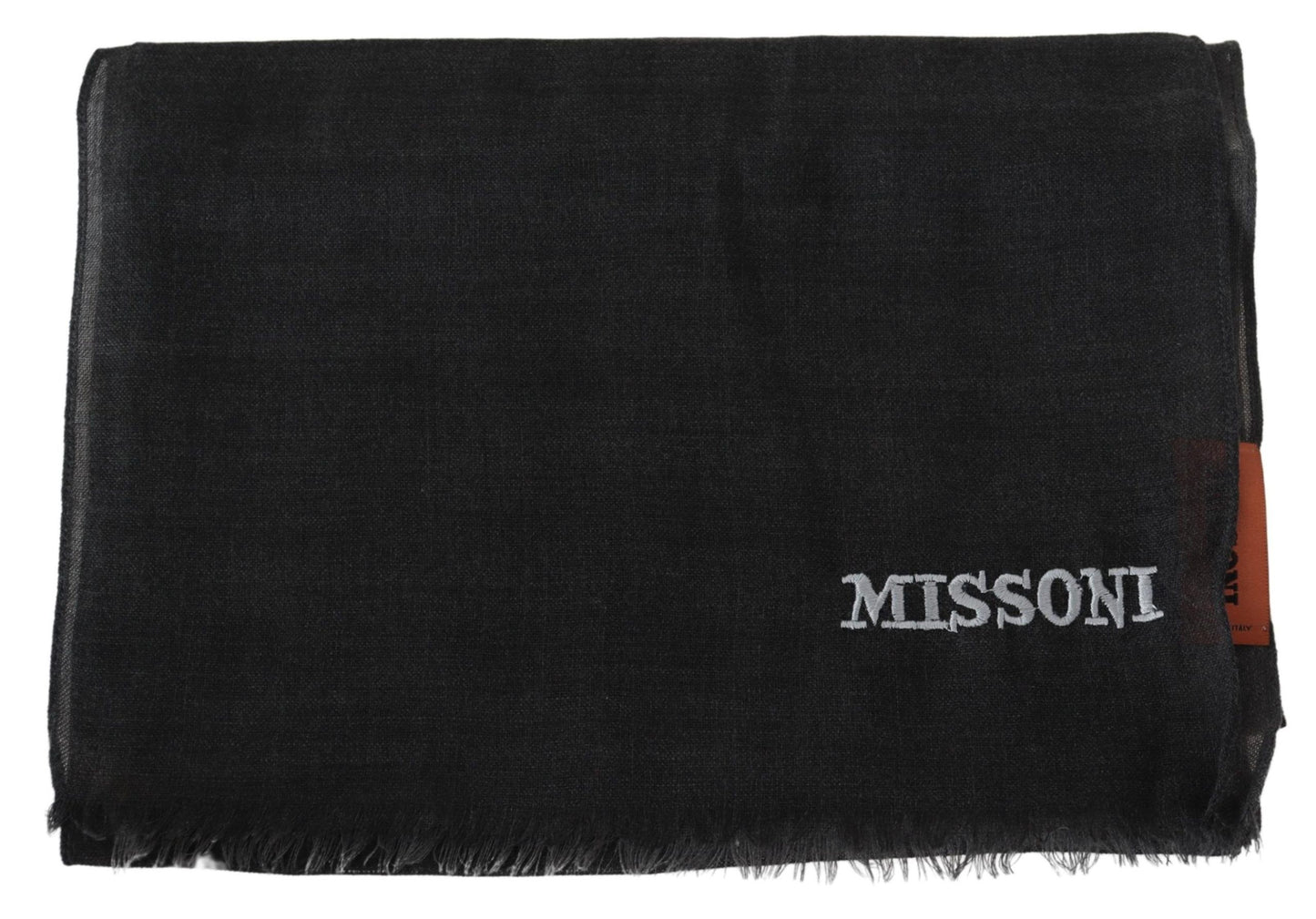 Роскошный шерстяной шарф Missoni с бахромой