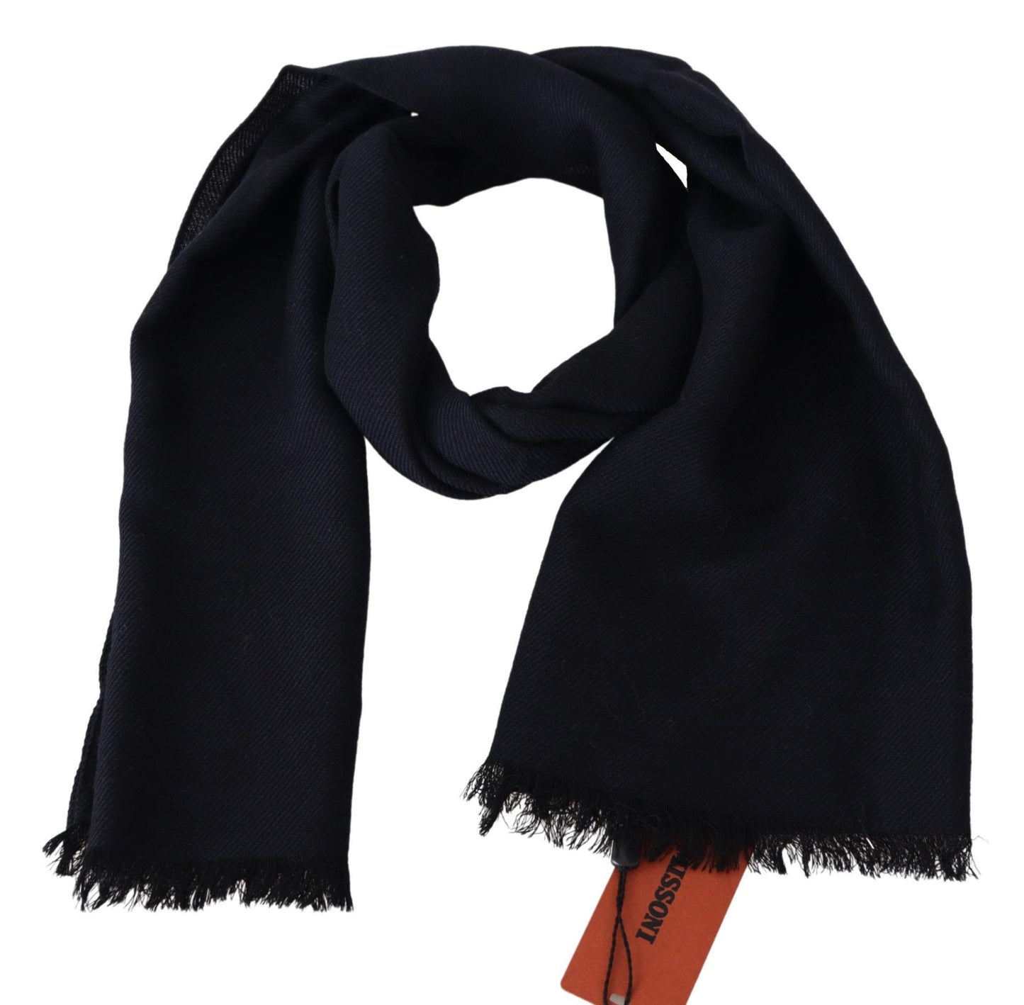 Missoni Sciarpa Elegante Unisex in Lana Nera