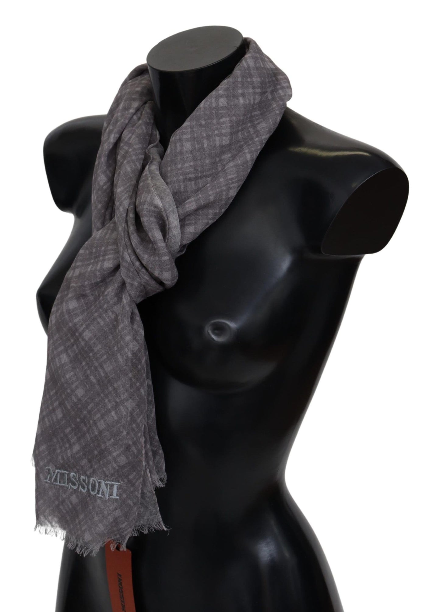 Sciarpa scozzese elegante in misto lana e seta Missoni