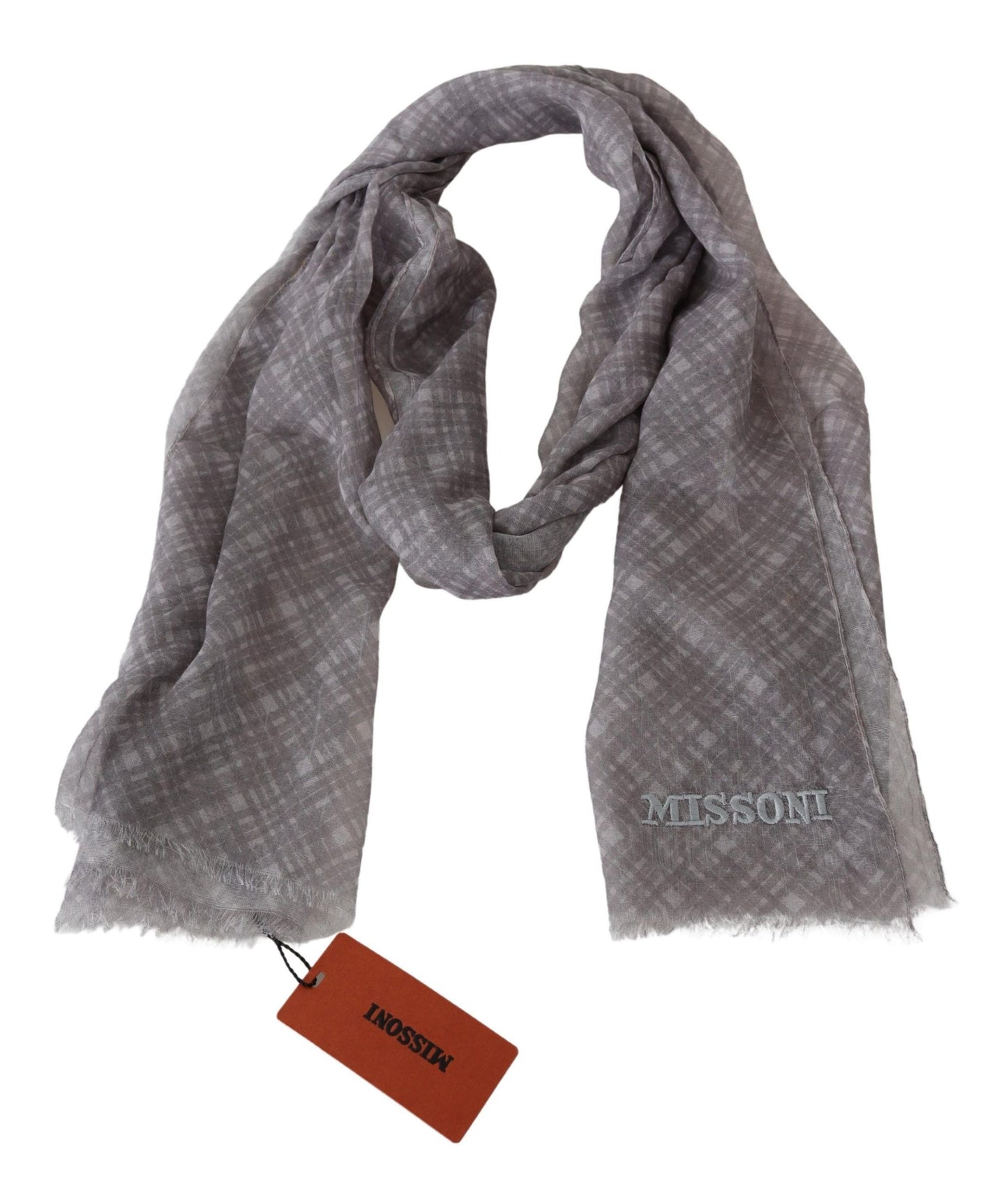 Sciarpa scozzese elegante in misto lana e seta Missoni