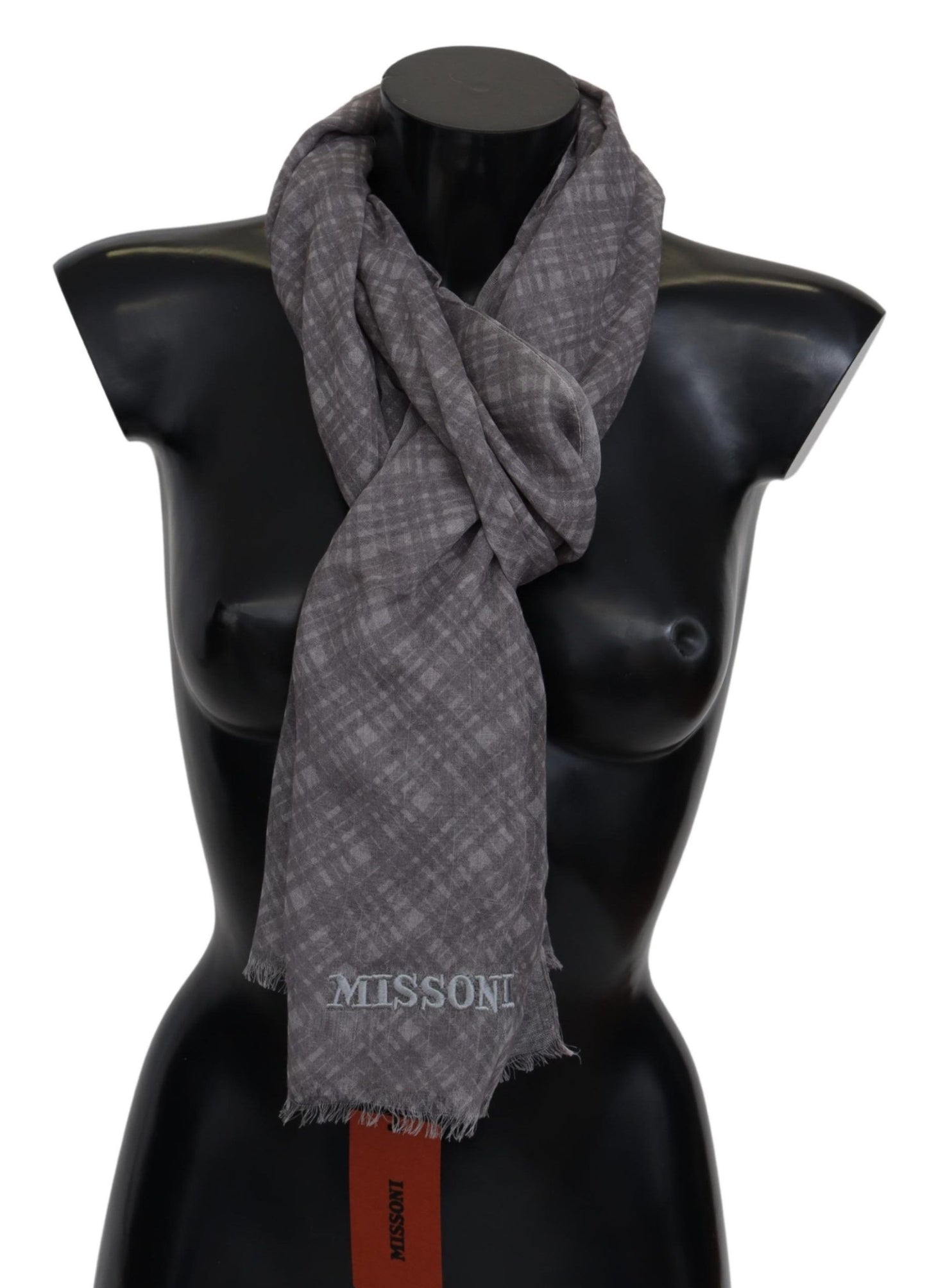 Sciarpa scozzese elegante in misto lana e seta Missoni