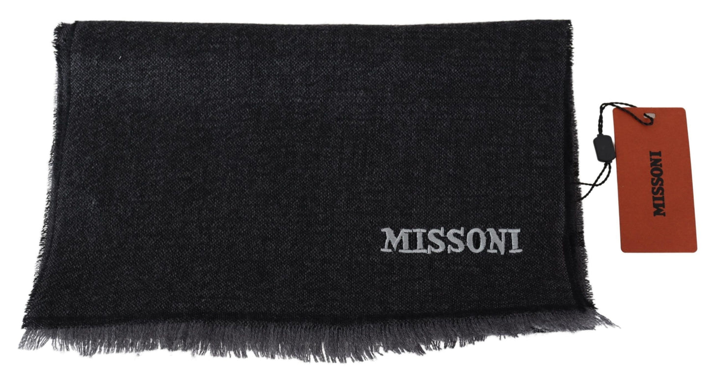 Missoni Elegante Sciarpa in Lana con Strisce Firmate