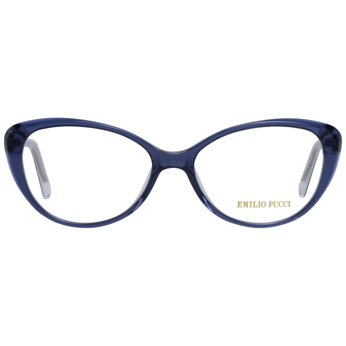 Occhiali da donna di design a montatura intera blu chic Emilio Pucci