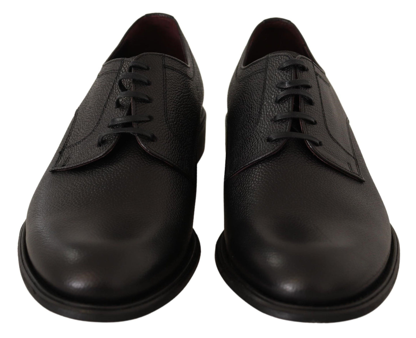 Dolce & Gabbana eleganti scarpe derby in pelle nera