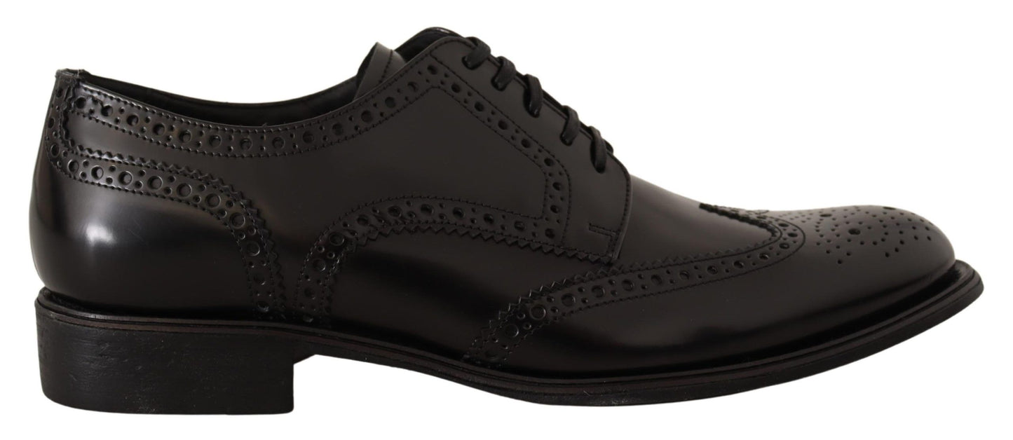 Dolce & Gabbana eleganti scarpe derby oxford con punta alare