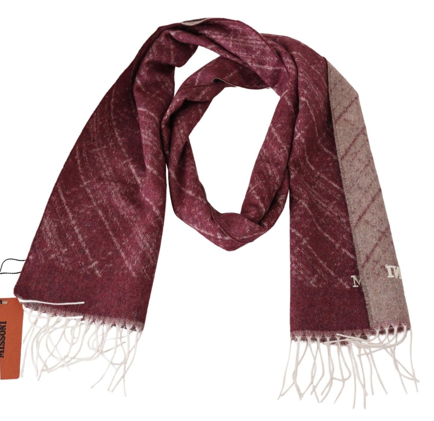 Элегантный кашемировый шарф Missoni с бахромой