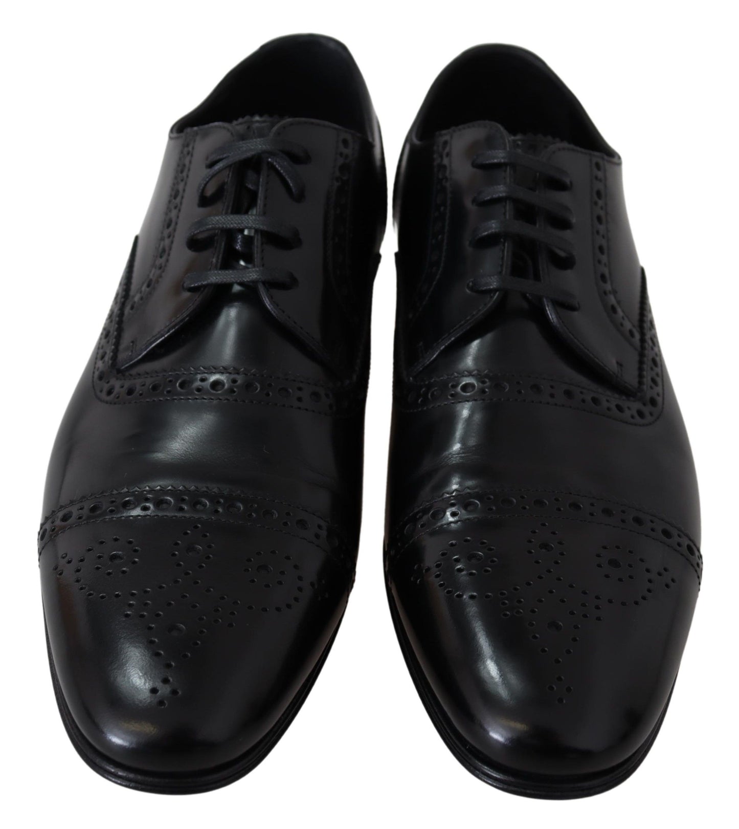 Dolce & Gabbana eleganti scarpe derby formali in pelle nera