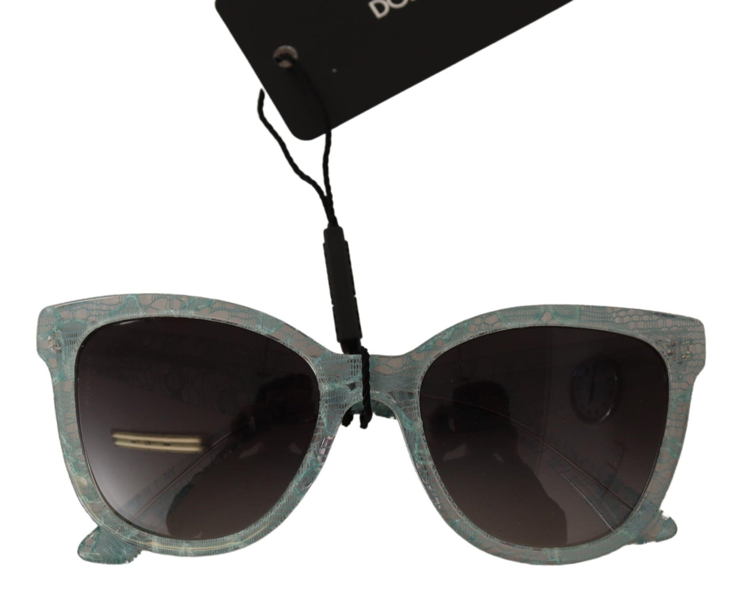Occhiali da sole Dolce & Gabbana in acetato di cristallo con pizzo siciliano