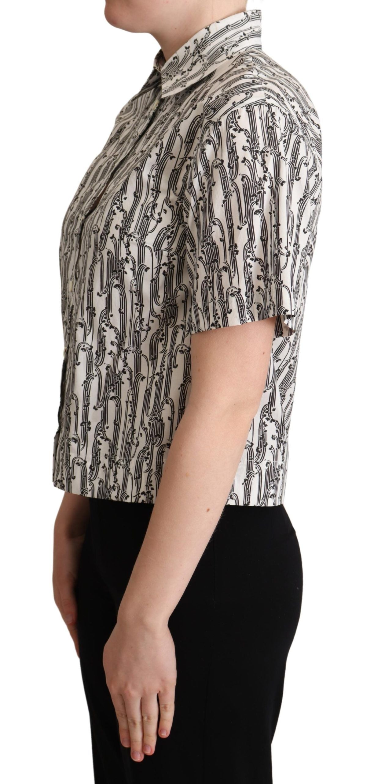 Dolce & Gabbana Polo elegante in cotone floreale