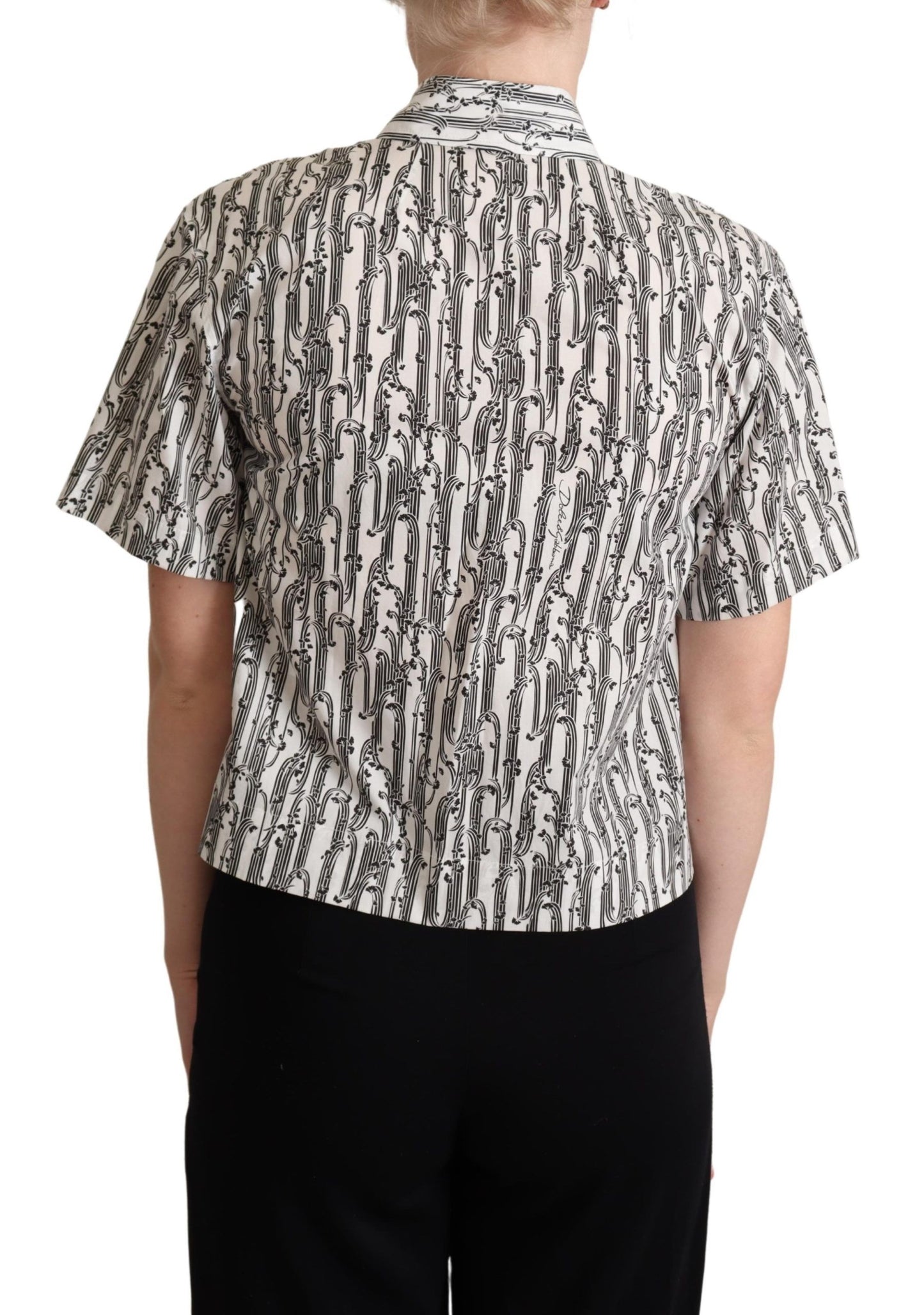 Dolce & Gabbana Polo elegante in cotone floreale