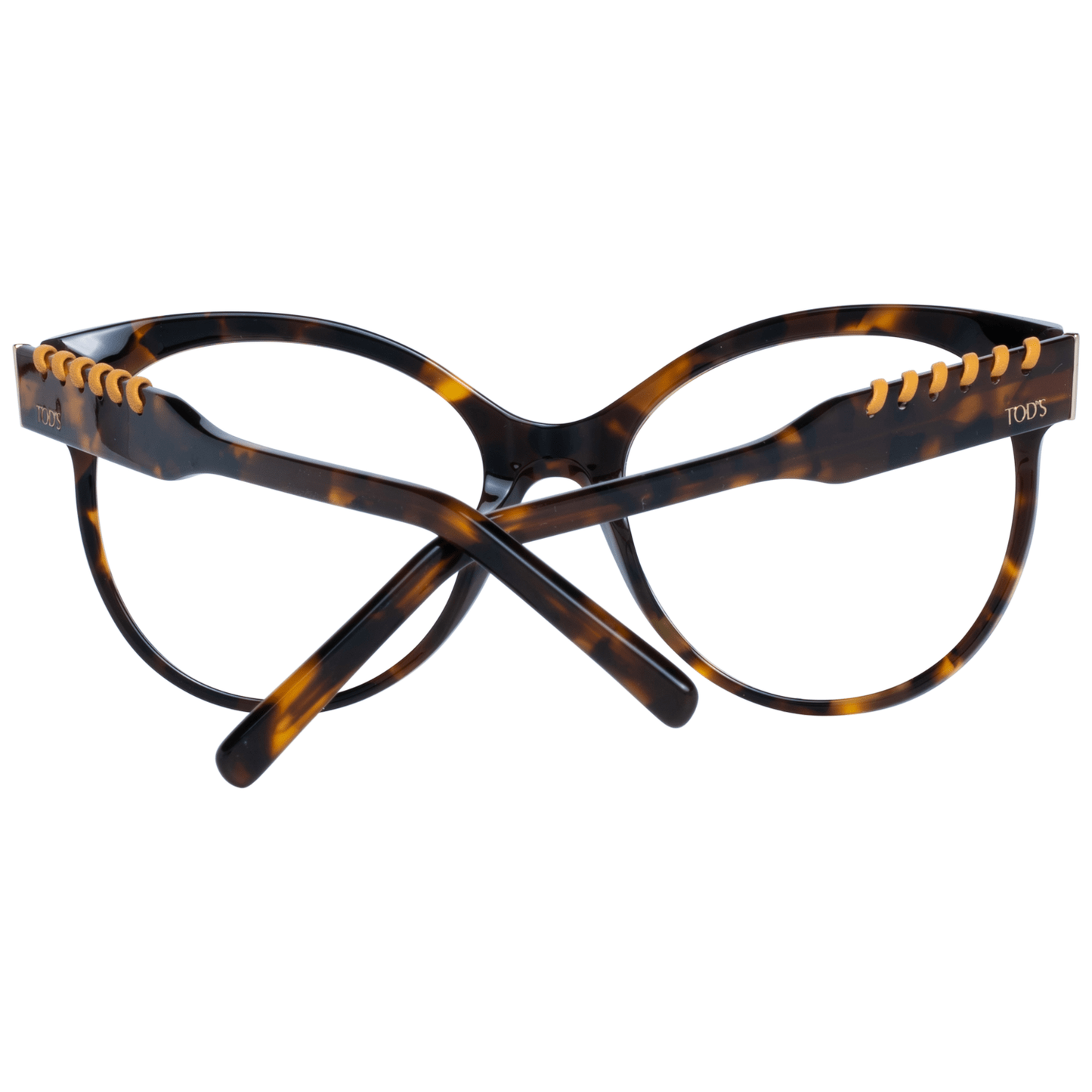 Occhiali da donna Tod's Chic marroni tondi con montatura intera