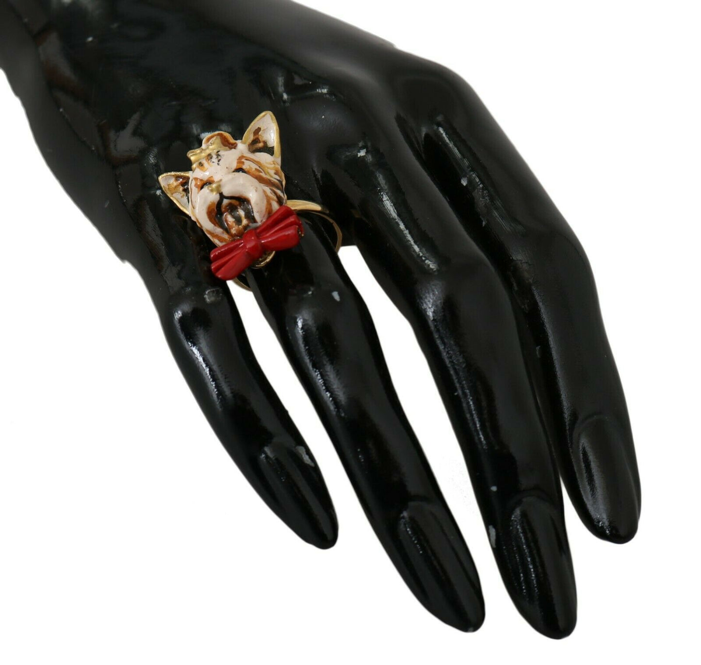Anello da donna Dolce & Gabbana con elegante ciondolo a forma di canino