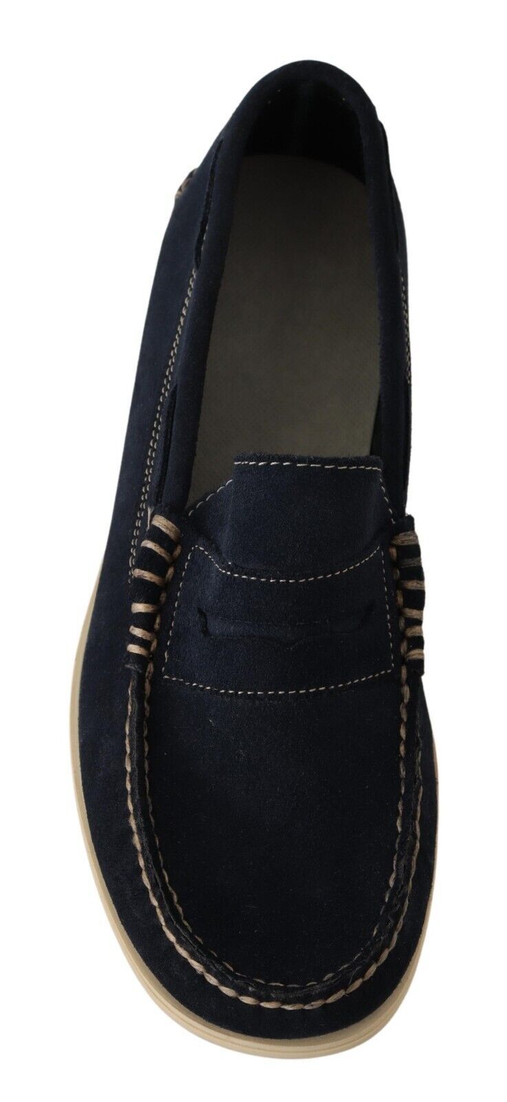 Мужские замшевые синие мокасины Pollini Chic Chic