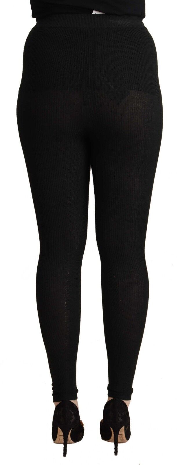 Pantaloni collant eleganti in cashmere-seta Dolce & Gabbana a vita alta