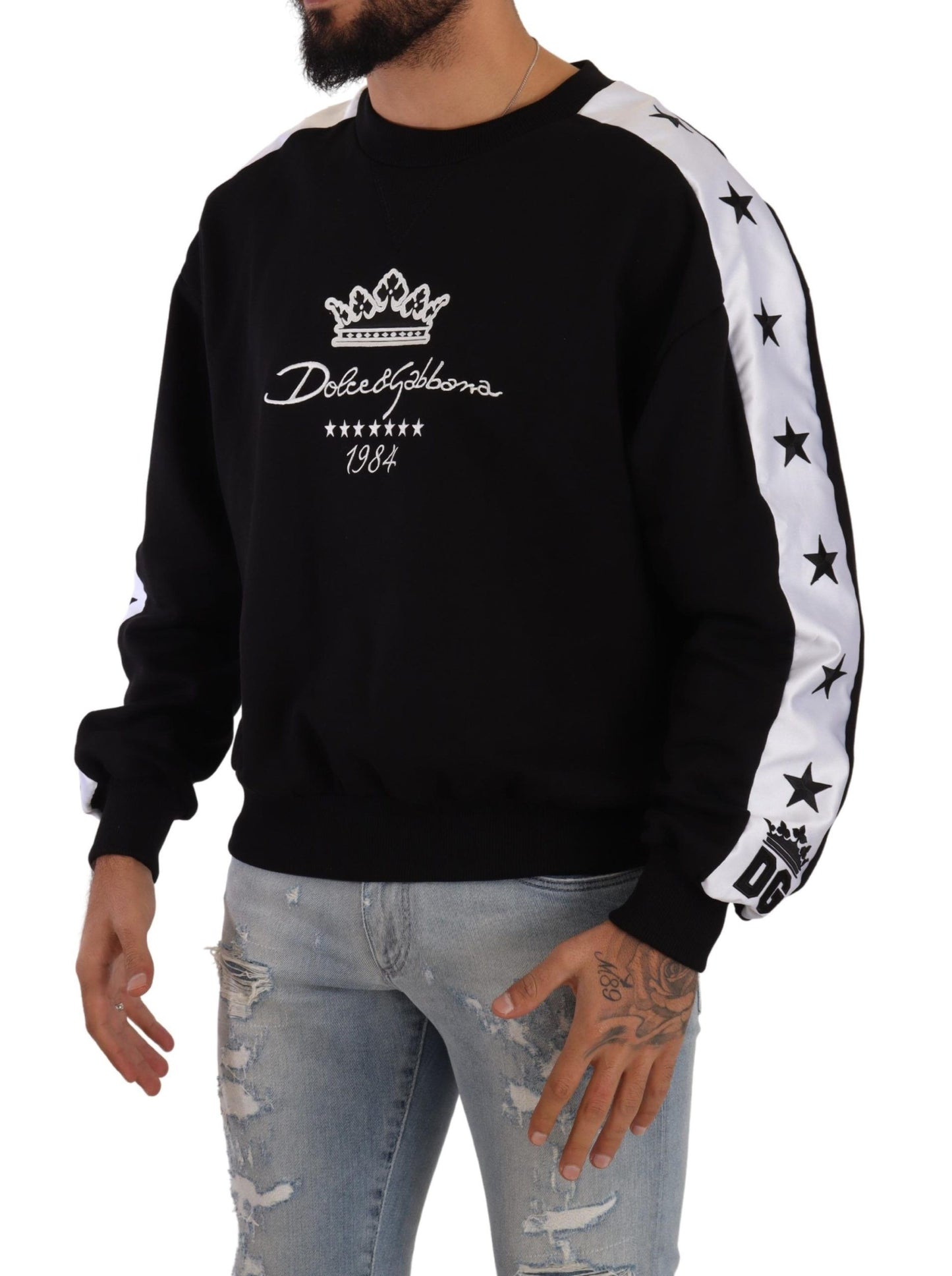 Maglione girocollo Dolce & Gabbana Elegante Corona 1984