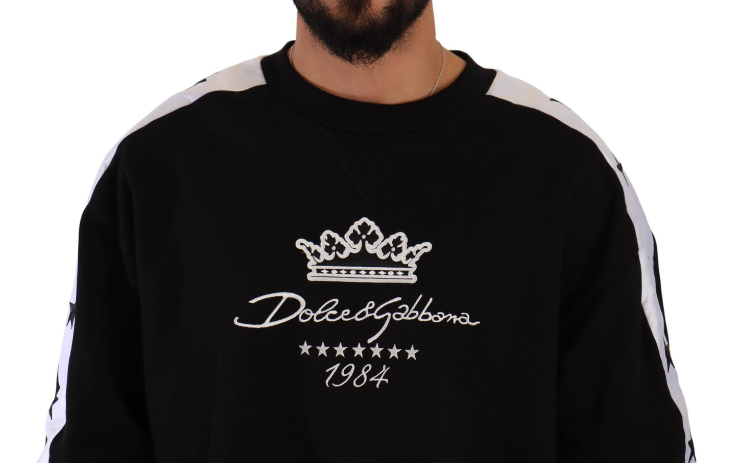 Maglione girocollo Dolce & Gabbana Elegante Corona 1984