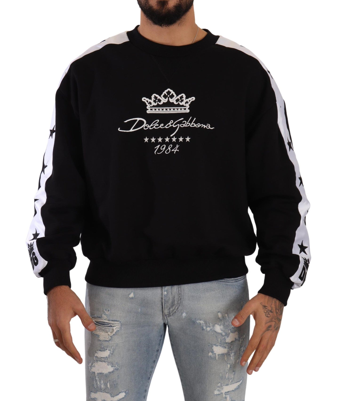 Maglione girocollo Dolce & Gabbana Elegante Corona 1984